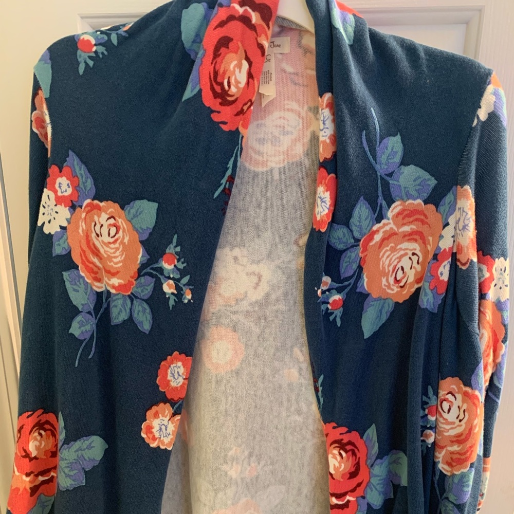 Matilda Jane Cozy Days Floral Sweater size Large